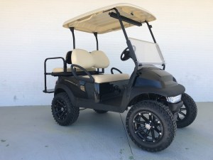 Black Lifted Car Percedent Golf Cart For Sale In SC 01